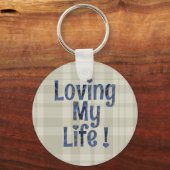 Loving My Life Key Chainリングや輪 キーホルダー (正面)