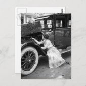 Loving My Old Car, 1920s ポストカード (正面/裏面)