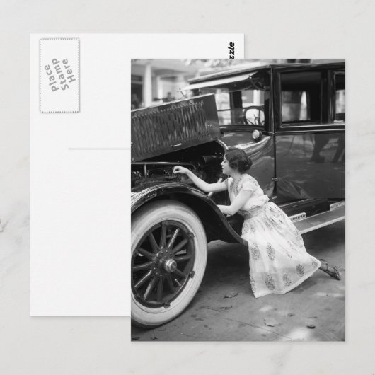 Loving My Old Car, 1920s ポストカード (正面/裏面)