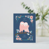 Loving Owlsカード ポストカード (スタンド正面)