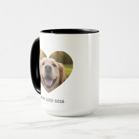 Loving Pet Remembrance – Personalized Keepsake マグカップ (正面左)
