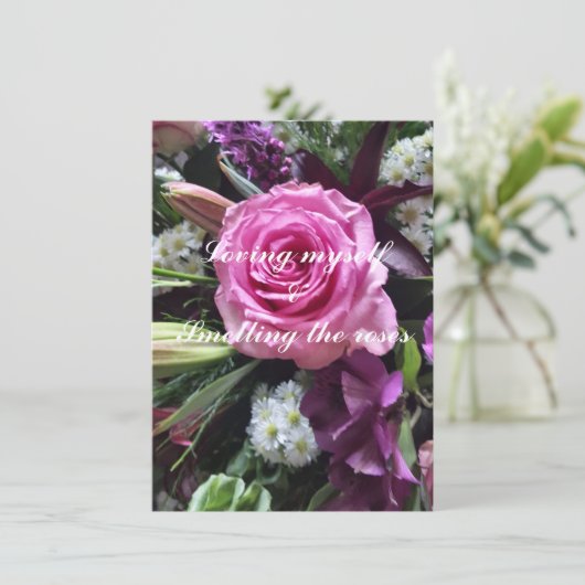 Loving Self Flat Greeting Card (スタンド正面)