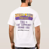 Loving the Springs Podcast Tシャツ (裏面)
