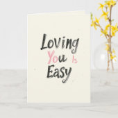 Loving You Is Easy Valentines day カード (黄色い花)