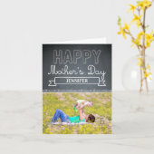 Lovingly 描 Mothers Dayフォトカード カード (黄色い花)