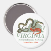 LOVirginia Herpetological Societyロゴマグネット マグネット (正面/裏面)