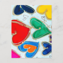 Lovitudeハートinブルーポストカード ポストカード