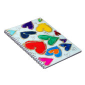 Lovitudeハートin Blue Journal Notebook ノートブック (右側)