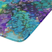 Lovitude Violet & Aqua Glass Cutting Board カッティングボード (角)