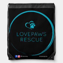 LOVPAWS DrawStringバックパック