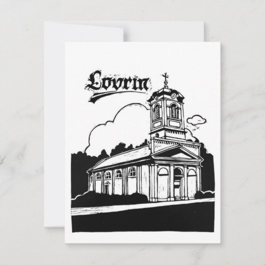 Lovrinの教会リノカット 出欠カード (正面)