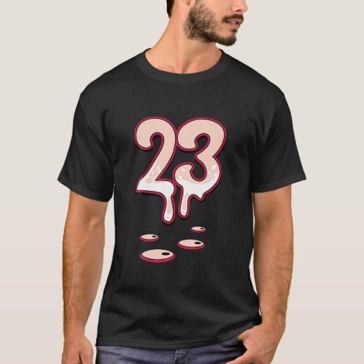 Low Arctic Orange 5S T型から23 Drippiに一致 Tシャツ (正面)
