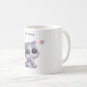 Low Battery Cat Meme Mug コーヒーマグカップ (正面右)