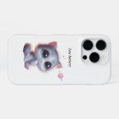 Low Battery Cat Meme Phone Case iPhoneケース (裏面横)