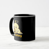 Low Battery Mood – Cute Tired Coffee マグカップ (正面左)