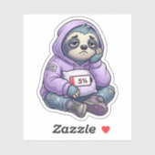 Low Battery Sloth Cute Burnout Mood Sticker シール (シート)