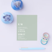 LOW BUDGET All-in-1モダン文字結婚 チラシ (シングル)