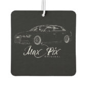 Low Car Audi MaxPix ORIGINAL Hart カーエアーフレッシュナー (裏面)