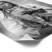 Low Dog – アメリカ先住民のヴィンテージ写真 フォトプリント (角)