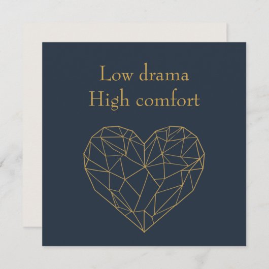 Low Drama High Comfort シーズンカード (正面/裏面)