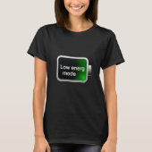 Low Energy Mode Battery Icon Digital Graphic Tシャツ (正面)