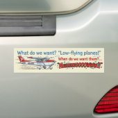 Low-Flying Planes Bumper Sticker バンパーステッカー (車上)