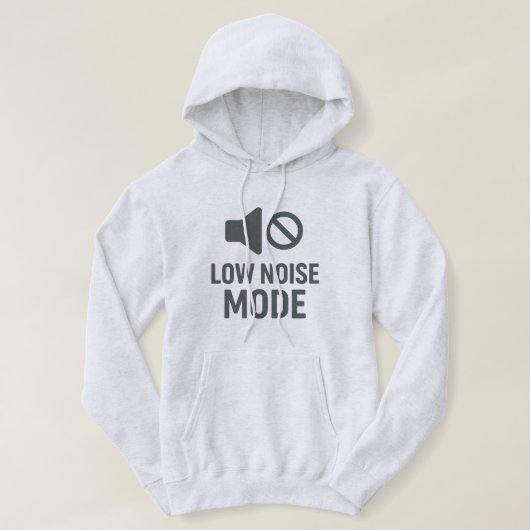 Low Noise Mode Minimal Graphic Hoodie パーカ (デザイン正面)