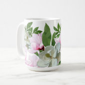 Low Poly Dogwood Coffee Mug コーヒーマグカップ (正面左)