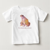 Low Poly Frog “I’m an absolute gem” ベビーTシャツ (正面)