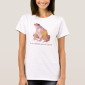 Low Poly Frog “I’m an absolute gem” 女性用 Tシャツ (正面)