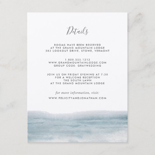 Low Tideゲスト情報カード エンクロージャーカード (正面)