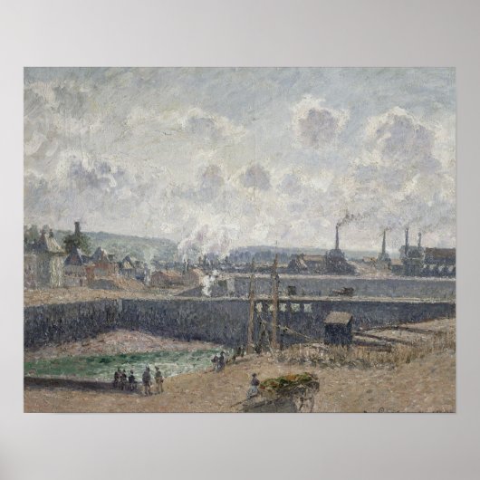 Low Tide at Duquene波止場, Dieppe, 1902 ポスター (正面)