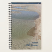 Low Tide Beach Sand Pools Personalized  プランナー手帳 (正面)