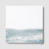 Low Tide Coastal Watercolor Wedding ゲストブック (裏面)