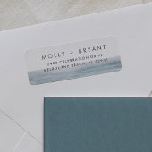 Low Tide | Coastal Wedding Return Address ラベル
