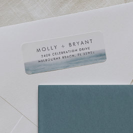 Low Tide | Coastal Wedding Return Address ラベル