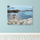 Low Tide Translucent Atlantic Waterの写真 キャンバスプリント (インサイチュ (ウッドフロア))