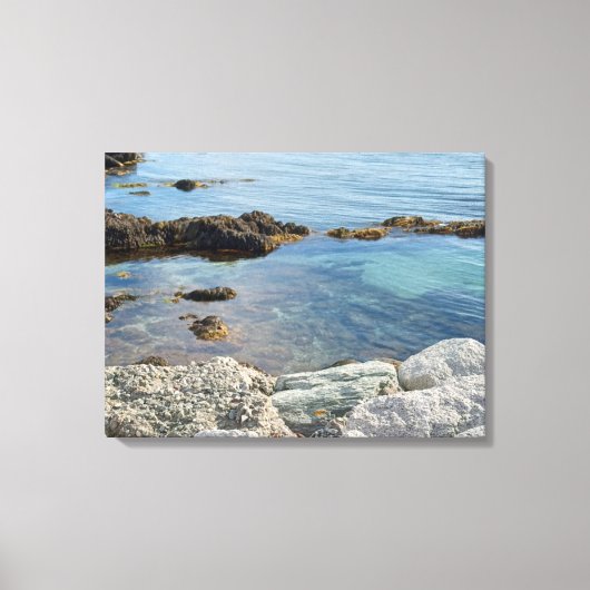 Low Tide Translucent Atlantic Waterの写真 キャンバスプリント (正面)