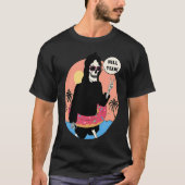 Lowbrow art Macabre Style Grim Reaper Beach Tシャツ (正面)