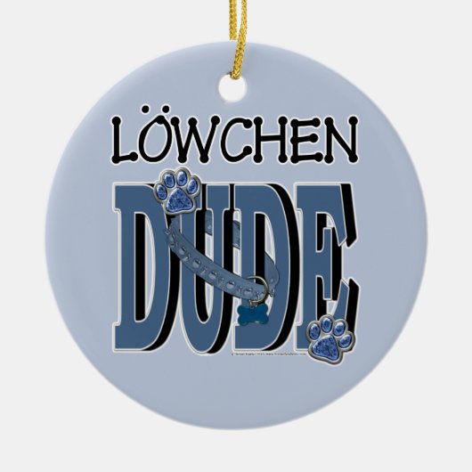 Lowchenの男 セラミックオーナメント (正面)