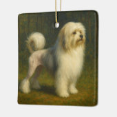 Lowchen セラミックオーナメント (左)