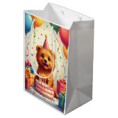 Lowchen Birthday Celebration ミディアムペーパーバッグ (裏面アングル)