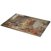 Lowchen Cooking in Kitchen カッティングボード (角)