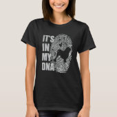 Lowchen DNA Dog Mom Dad Dog Tシャツ (正面)