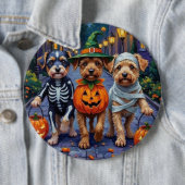 Lowchen Dogs Trick-or-Treating Halloween Costumes 缶バッジ (インサイチュ)