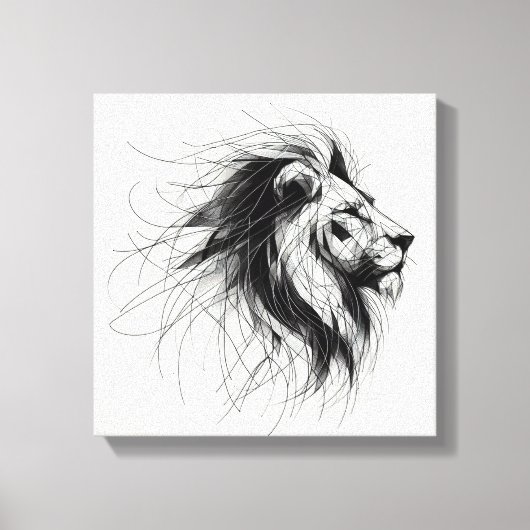 Löwe キャンバスプリント (正面)