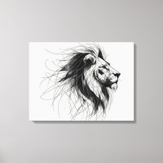 Löwe キャンバスプリント (正面)