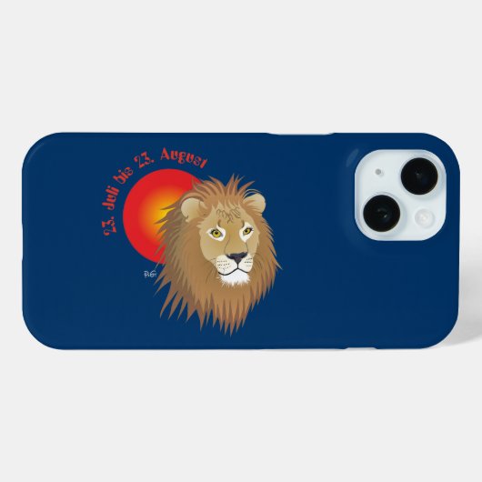 Löwe 23. Juli bis 22. August Apple iPhone Hüllen Case-Mate iPhoneケース (裏面 (横))