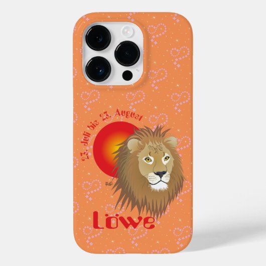 Löwe 23. Juli bis 22. August Apple iPhone Hüllen Case-Mate iPhoneケース (裏面)