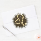 Löwe 23. Juli bis 22. August Aufkleber ラウンドシール (封筒)